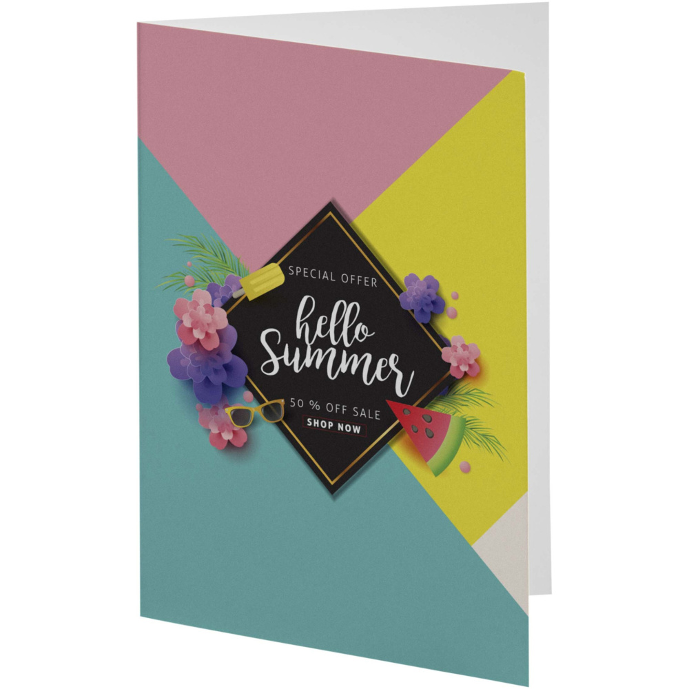 Logo trade promotional product photo of: Herald A6 greeting card