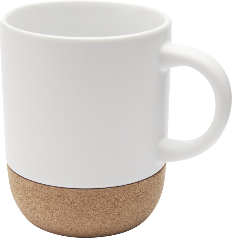 Logotrade promotional merchandise photo of: Billie 300 ml ceramic sublimation mug with cork details