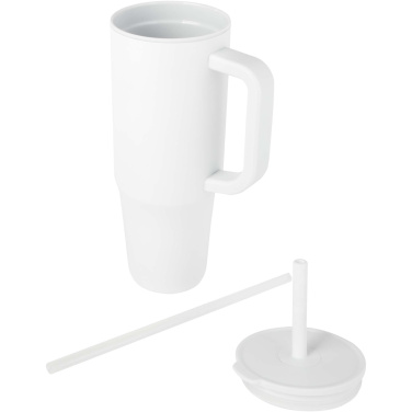 Logo trade promotional items picture of: Brady 900 ml RCS certified insulated tumbler with silicone straw