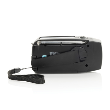 Logo trade promotional gift photo of: RescueWave RCS recycled plastic emergency radio