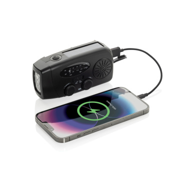 Logo trade promotional items picture of: RescueWave RCS recycled plastic emergency radio