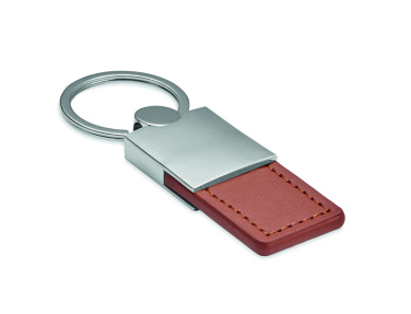 Logotrade advertising products photo of: PU and metal key ring Helsinki