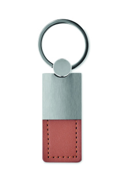 Logotrade promotional item image of: PU and metal key ring Helsinki
