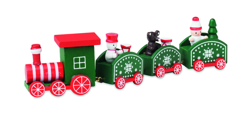 Logo trade advertising products picture of: Wooden Christmas train