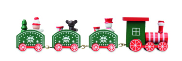 Logo trade promotional merchandise image of: Wooden Christmas train