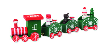 Logo trade corporate gifts picture of: Wooden Christmas train
