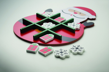 Logo trade promotional items image of: Christmas wooden tic tac toe