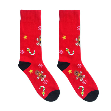 Logo trade corporate gifts picture of: Pair of Christmas socks M
