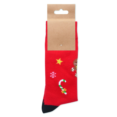 Logo trade advertising product photo of: Pair of Christmas socks L