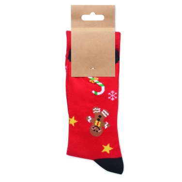 Logotrade promotional item image of: Pair of Christmas socks L