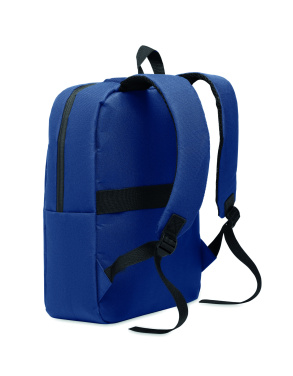 Logo trade promotional gifts image of: Slim 15 inch laptop backpack made of 600D RPET polyester with a 210D lining and customizable printing
