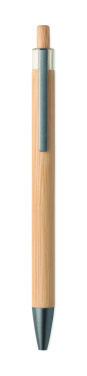 Logo trade promotional item photo of: Push button bamboo pen