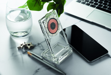 Logotrade promotional item picture of: Acrylic wireless charger 15W