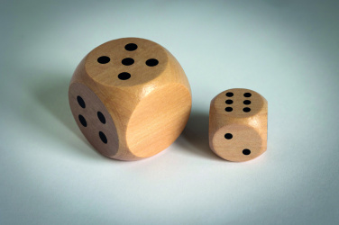Logo trade corporate gifts picture of: Schima wooden dice 3cm dia