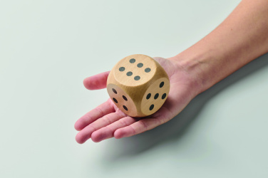 Logo trade advertising products picture of: Schima wooden dice 5cm dia