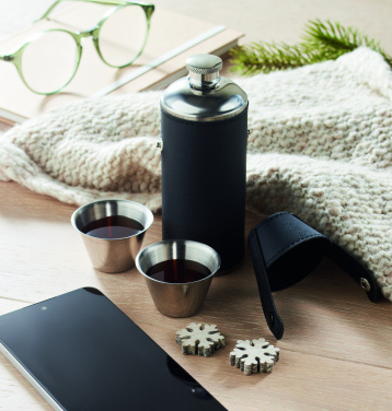 Logotrade promotional gift image of: Hip flask with shot cups