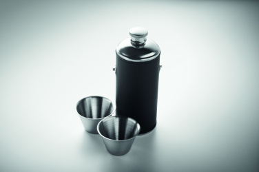Logo trade promotional merchandise image of: Hip flask with shot cups