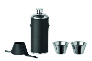 Logotrade advertising product image of: Hip flask with shot cups