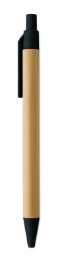 Logotrade promotional merchandise picture of: Push button ball pen in bamboo