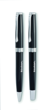 Logo trade corporate gifts picture of: Ball pen and roller set