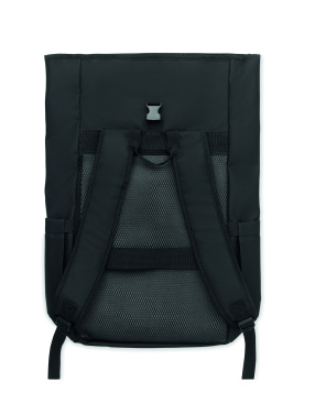 Logotrade promotional product image of: Rolltop laptop rucksack 600D