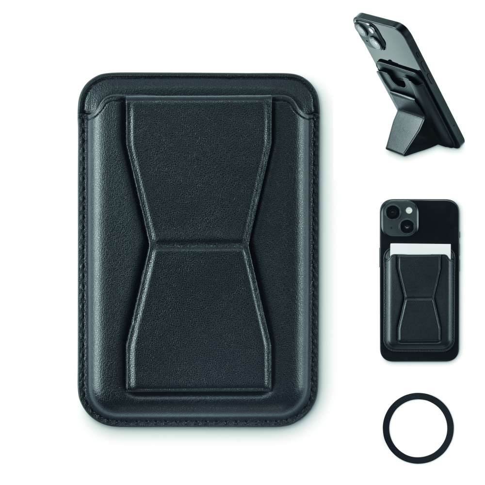 Logo trade promotional products image of: Magnetic PU cardholder