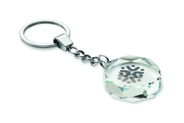 Logotrade promotional merchandise photo of: Glass round award key ring