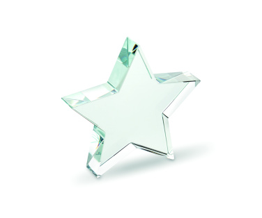 Logo trade promotional items image of: Glass star award
