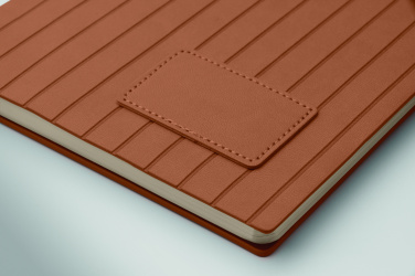 Logo trade promotional merchandise photo of: A5 notebook in smokey PU