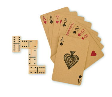 Logo trade promotional merchandise picture of: Domino and cards set