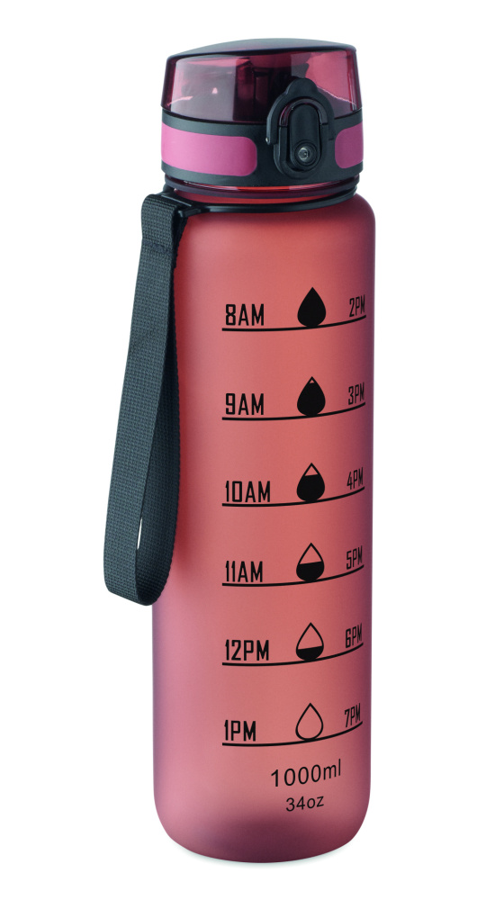 Logo trade advertising product photo of: Sports water bottle RPET 1L