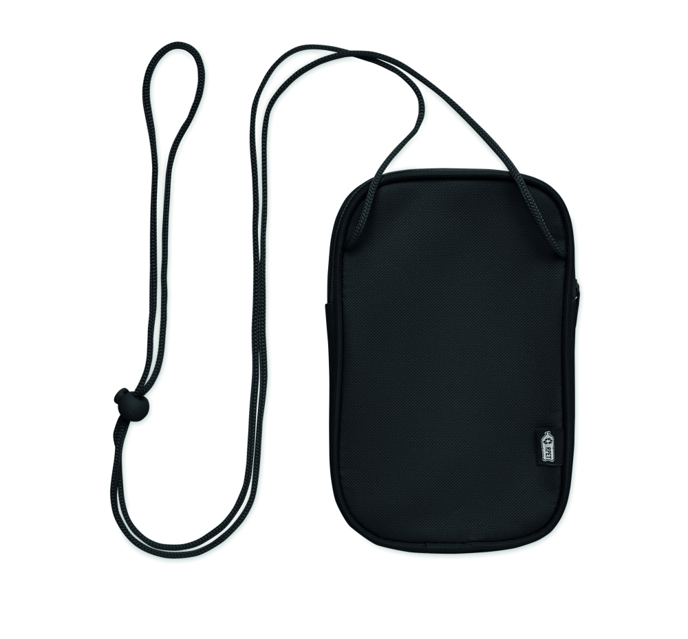 Logo trade advertising products image of: RPET cross body travel pouch