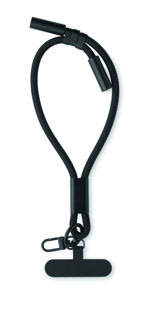 Logo trade promotional giveaway photo of: Charging phone wrist strap 60W