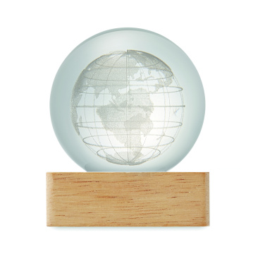 Logo trade promotional giveaway photo of: LED globe glass ball