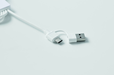Logotrade promotional gift picture of: 2 in 1 charging cable type-C