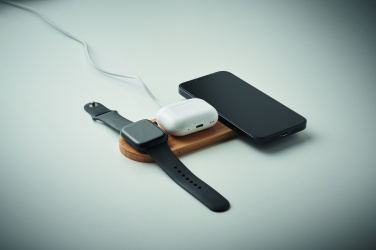 Logo trade promotional gift photo of: 3 in 1 15W wireless charger