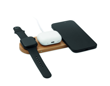Logotrade promotional item picture of: 3 in 1 15W wireless charger
