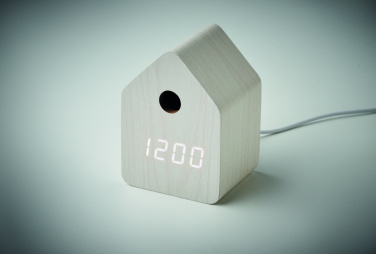 Logo trade promotional gifts image of: MDF cuckoo alarm clock