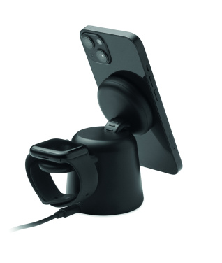 Logotrade corporate gift picture of: 3 in 1 wireless charger 15W