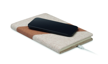 Logotrade promotional merchandise photo of: A5 notebook with 15W charger