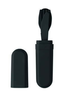 Logotrade promotional products photo of: Cutlery set and case in PLA