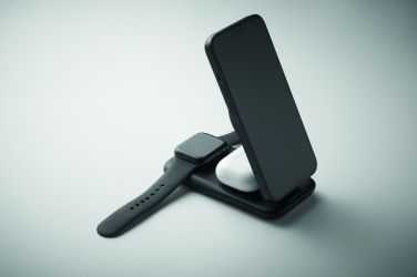 Logo trade promotional merchandise picture of: 3 in 1 wireless charger 15W