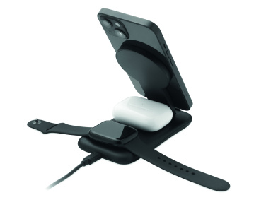Logotrade advertising products photo of: 3 in 1 wireless charger 15W