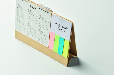 Logotrade promotional gift image of: Desk calendar with memo pad