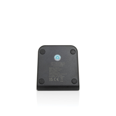 Logotrade advertising products photo of: VoltPerch RCS recycled plastic 15W magnetic wireless charger