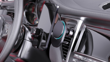 Logo trade corporate gift photo of: PowerCruze RCS rplastic 15W magnetic charging car holder