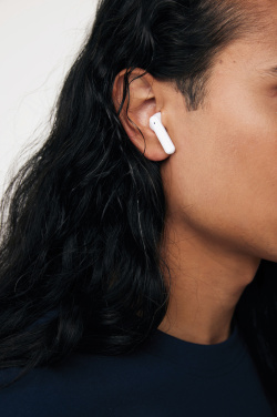 Logo trade promotional merchandise image of: Tunevo RCS recycled plastic wireless earbuds