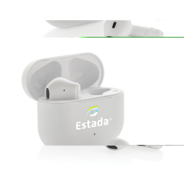 Logo trade promotional products picture of: Tunevo RCS recycled plastic wireless earbuds