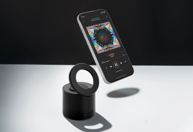 Logo trade promotional gifts picture of: Magpulse RCS recycled plastic 3W speaker w/magnetic holder