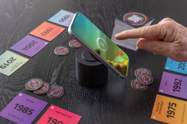 Logo trade promotional giveaways picture of: Magpulse RCS recycled plastic 3W speaker w/magnetic holder